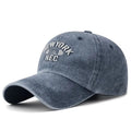 Korean-Style Washed Cotton Baseball Cap