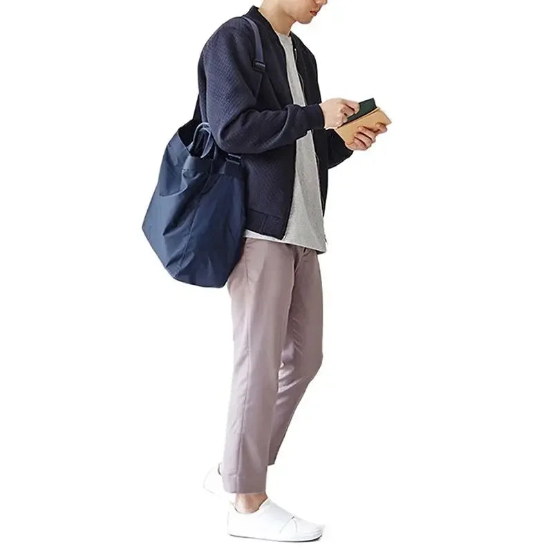 Nylon Tote Bag – Lightweight Waterproof Shoulder Bag for Beach, Travel & Gym