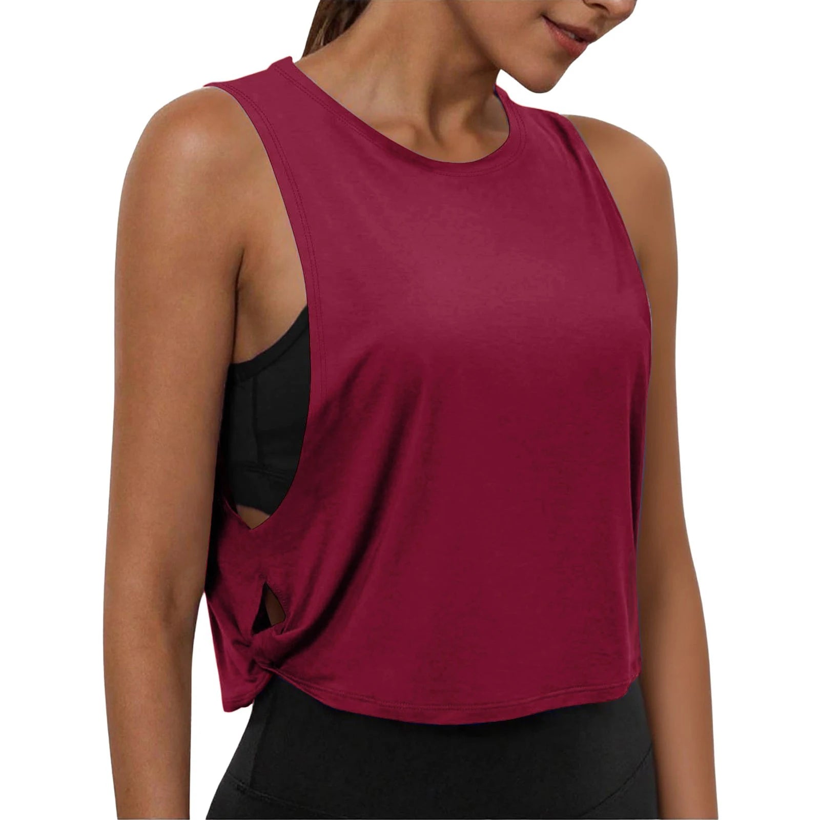 Women's Sleeveless Yoga Tank Top – Breathable Athletic Vest