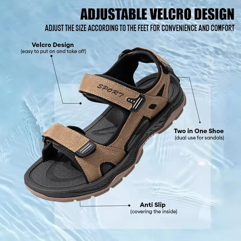 Men's Beach Sandals – Quick-Dry Breathable Water Shoes for Summer
