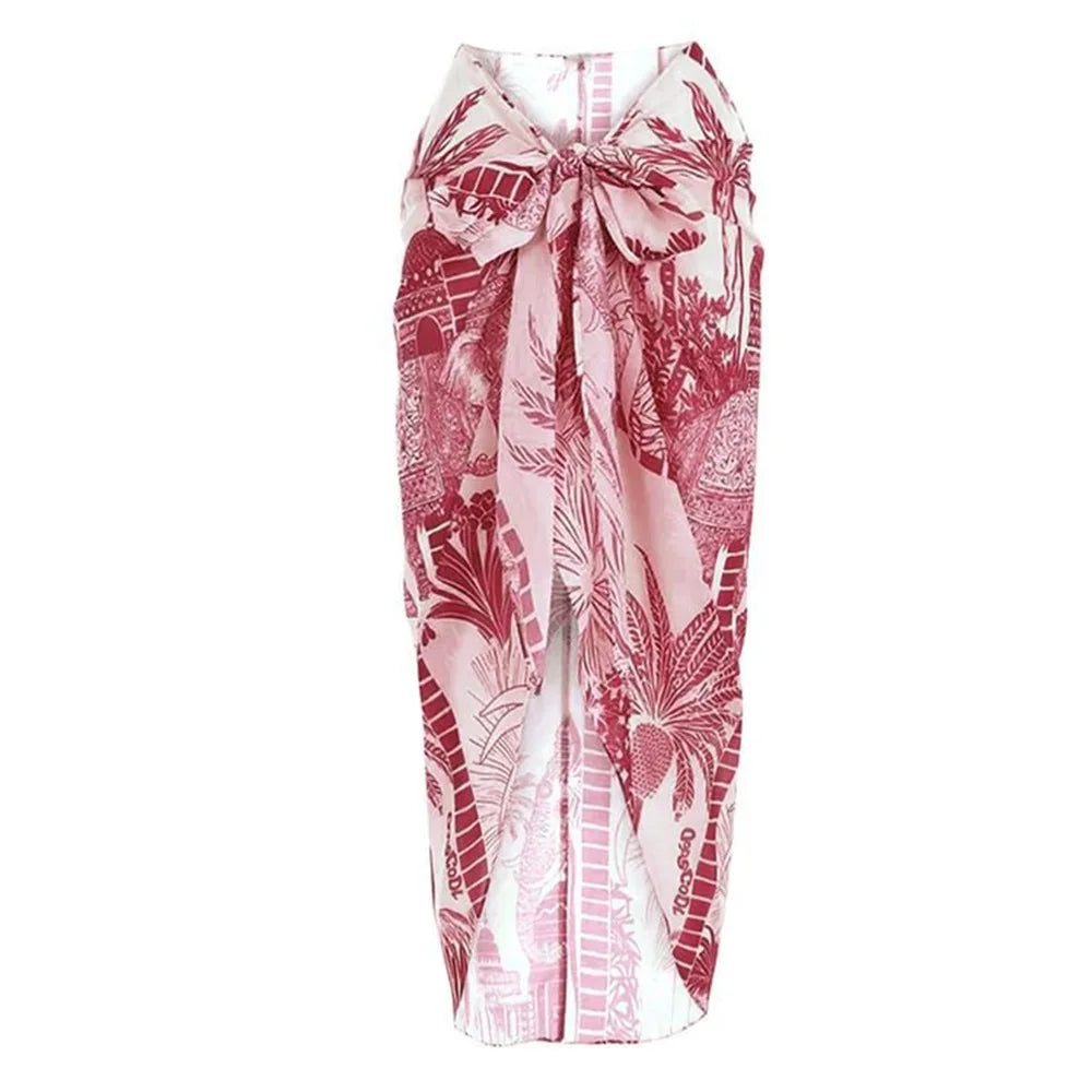 Women's One-Shoulder Swimsuit & Cover-Up Set – Sexy Floral Print Beachwear, Push-Up Bikini & Bodysuit (S-XL)