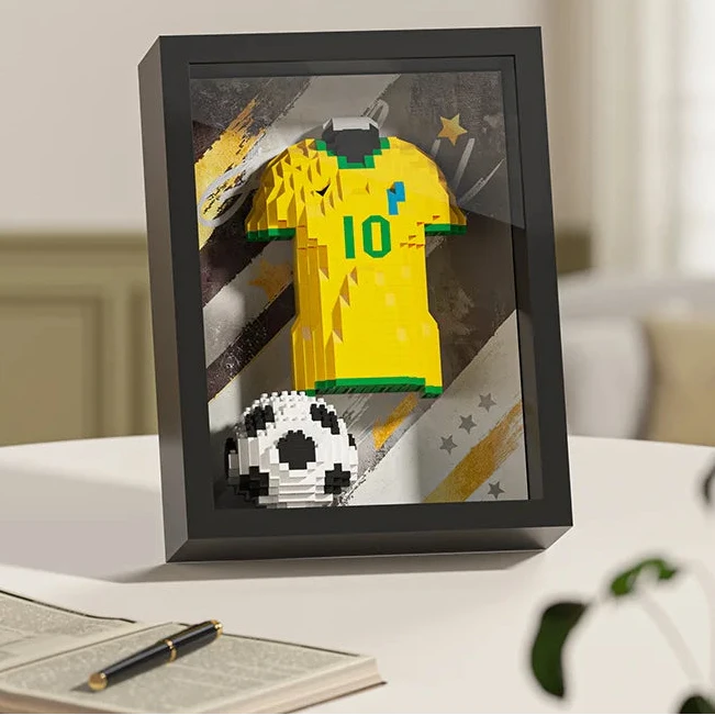 FIFA World Cup 2026 Soccer Star Brick Puzzle – Messi & CR7 DIY Collectible Toy for Kids & Fans