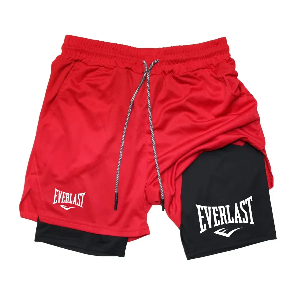 Men's 2-in-1 Running Shorts – Double-Layer Gym & Training Shorts