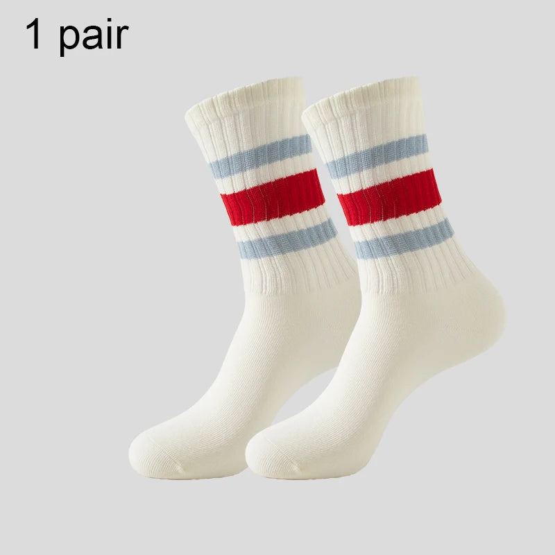 Men's & Women's Cotton Crew Socks – Casual, Running & Couple Socks