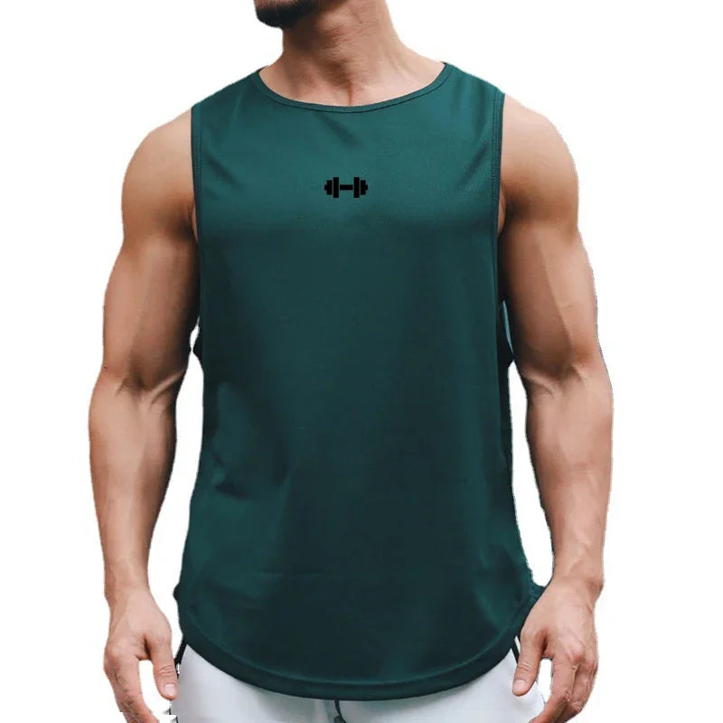 Men's Mesh Gym Tank Top – Breathable Bodybuilding Vest