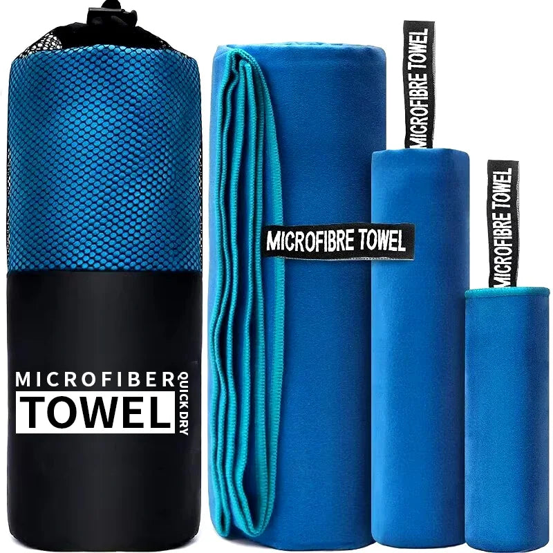 Quick-Dry Microfiber Sports Towel – Compact & Lightweight for Gym, Beach & Outdoor