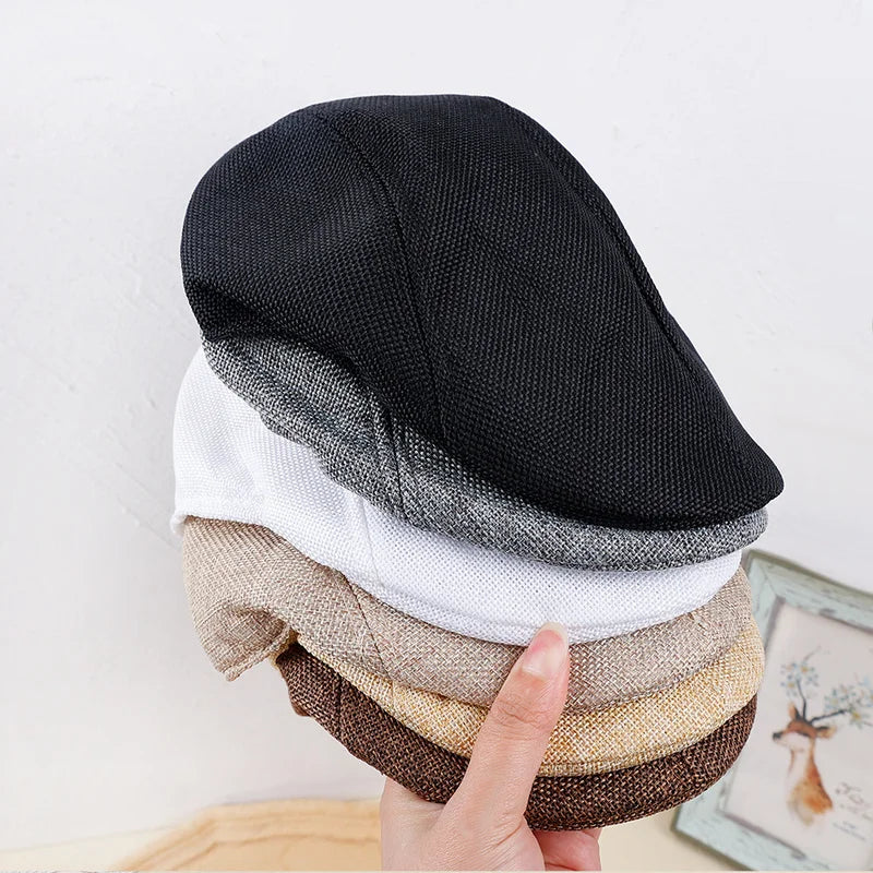 British Style Cotton Beret – Unisex Retro Painter Cap for Men & Women | Spring & Autumn