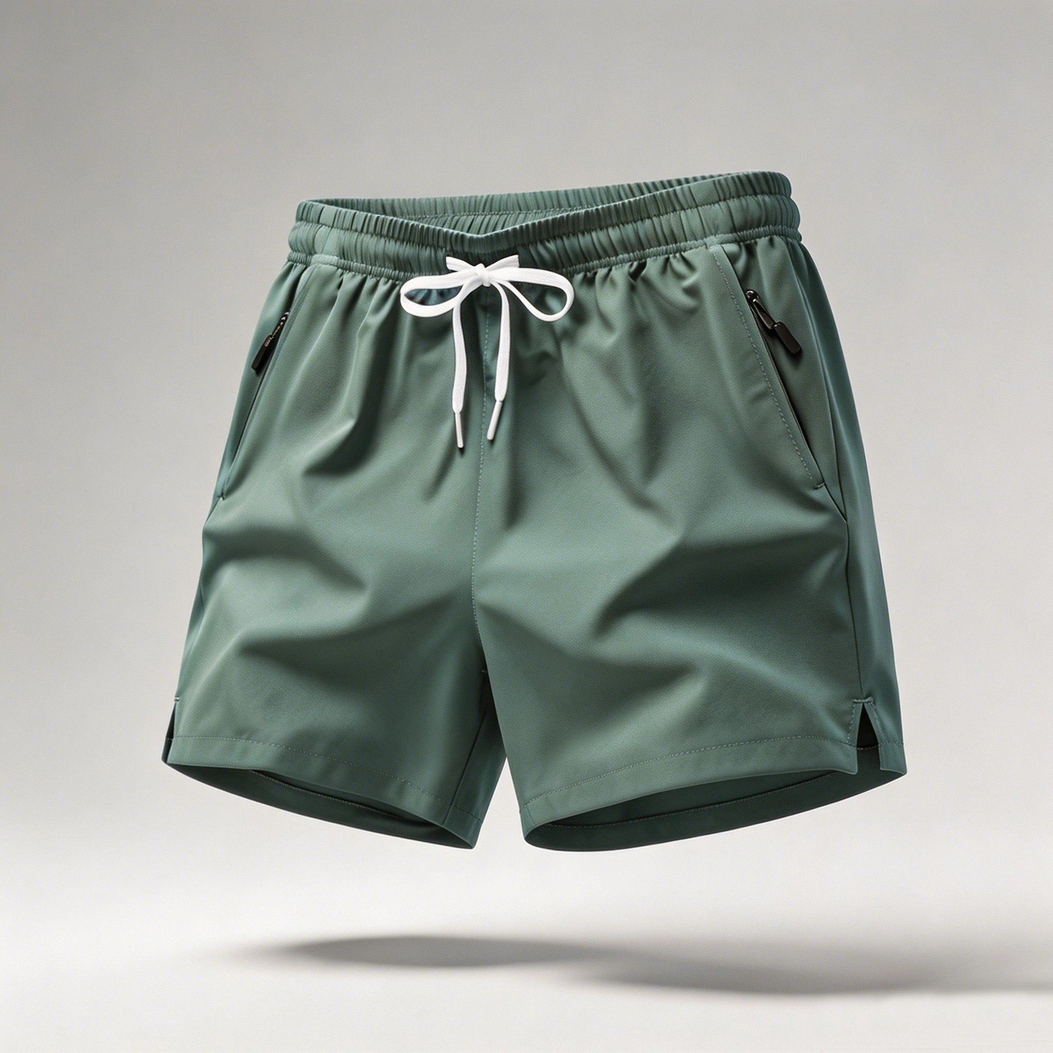 Men's Athletic Running Shorts – Quick Dry, Drawstring & Zip Pockets
