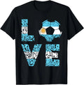 Argentina Soccer T-Shirt | Football Fan Graphic Tee | Argentinian Roots Gift