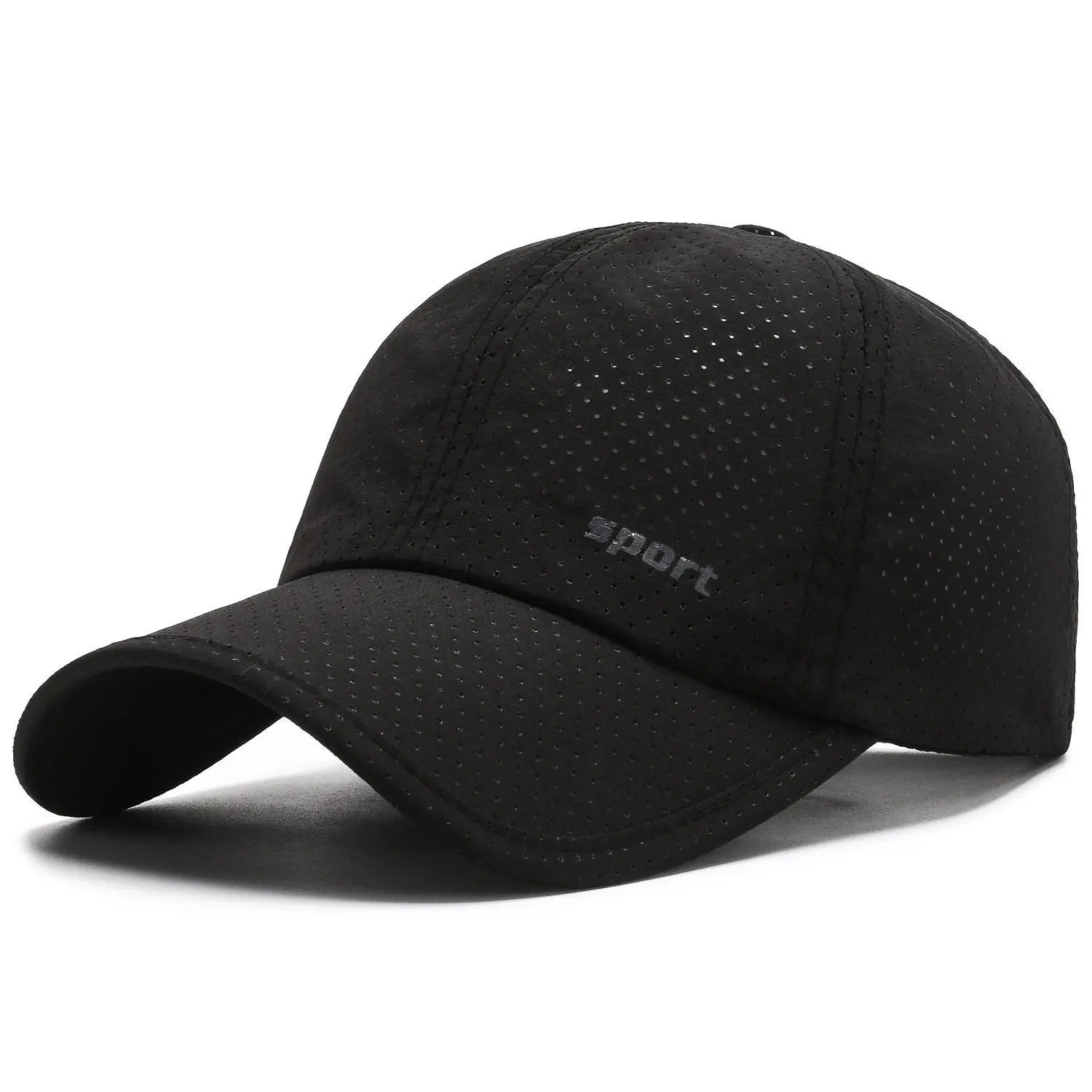 Quick-Dry Contrast Letter Baseball Cap | Breathable Adjustable Sport Hat