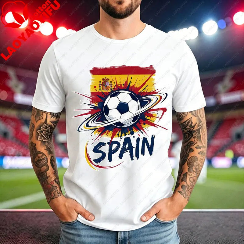 2026 World Cup Soccer Fan T-Shirt – USA, Canada, Mexico, Brazil, Argentina & Spain