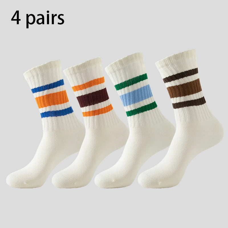 Men's & Women's Cotton Crew Socks – Casual, Running & Couple Socks