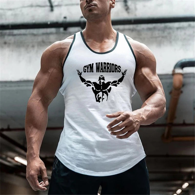 Men's Sleeveless Muscle Tank Top – Cotton Gym & Workout Shirt
