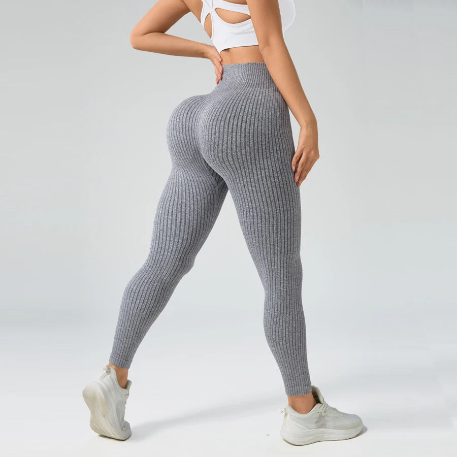Women's Butt-Lifting Seamless Leggings – High-Waist Tummy Control Yoga Pants, Squat-Proof (XS-XL, 17 Colors)