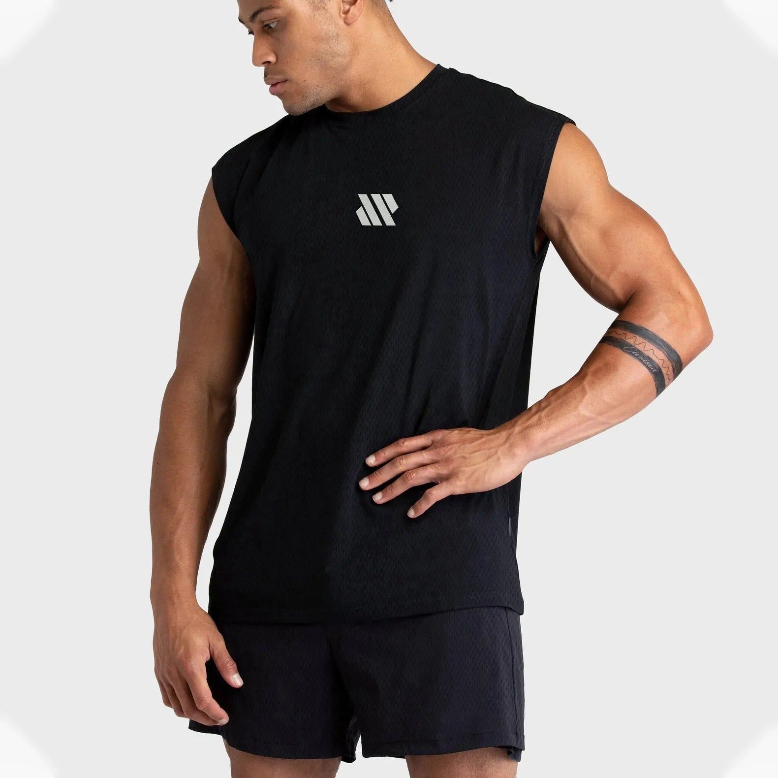 Men's Quick-Dry Sleeveless Gym Vest – Breathable Loose Fit Training Tank Top