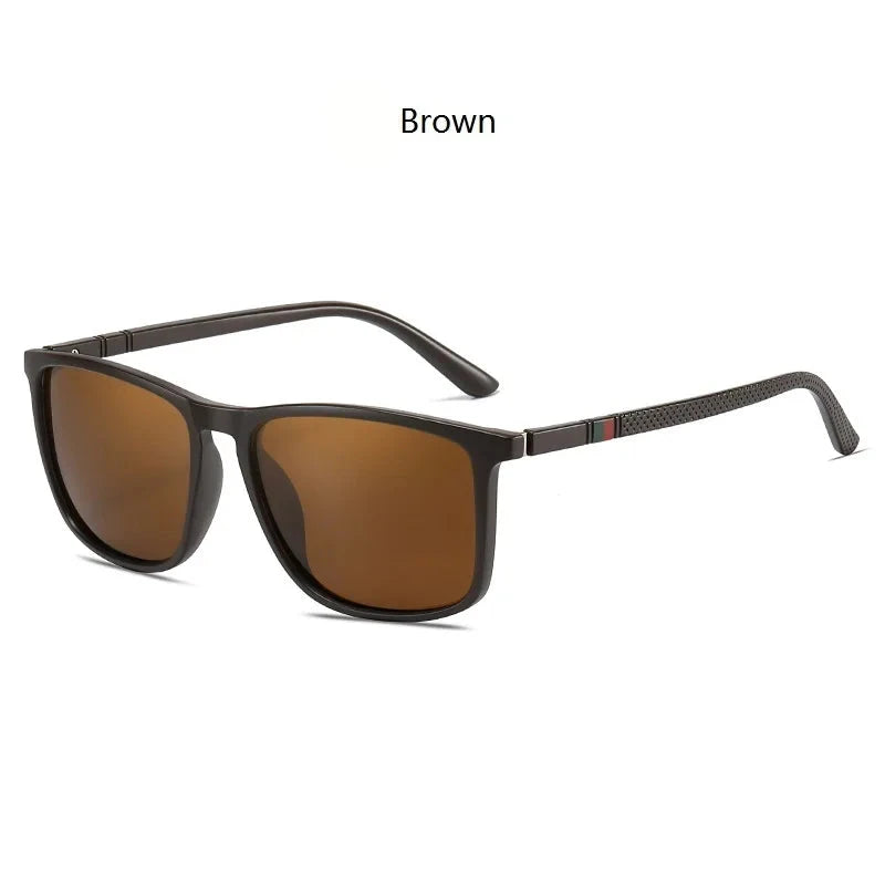 Polarized Vintage Square Sunglasses | TR90 Frame, Unisex Fashion Eyewear