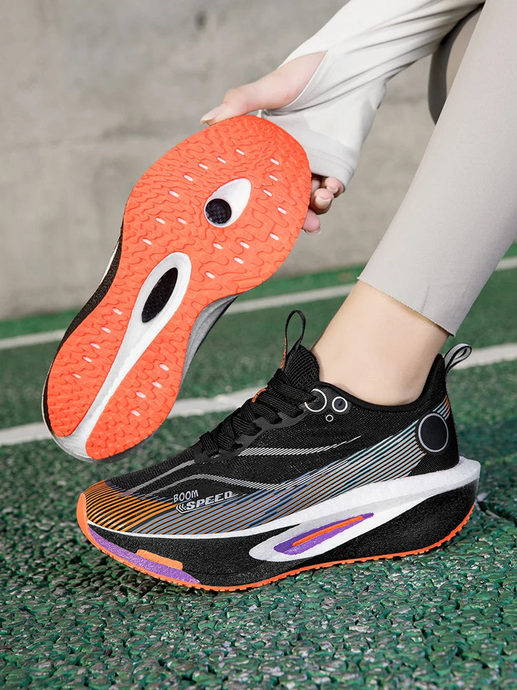 Professional Carbon Plate Running Shoes – Breathable, Cushioned & Non-Slip | Unisex