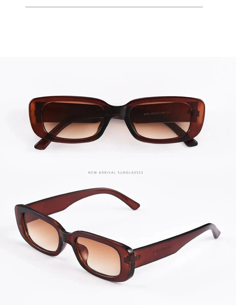 Retro Square Sunglasses – UV400 Gradient Lenses