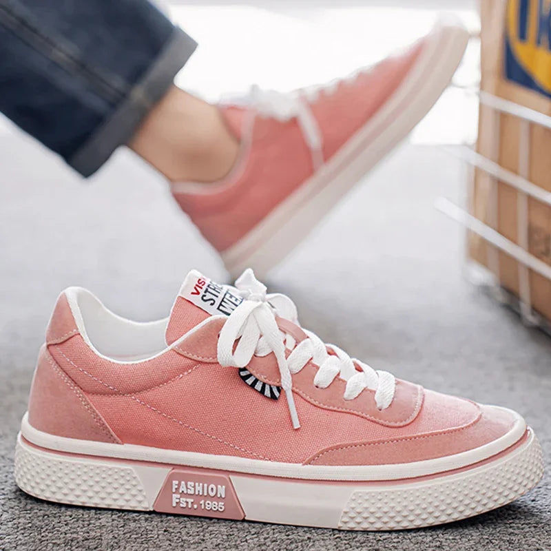 Unisex Canvas Sneakers – Colorful Anti-Slip Casual Shoes for Couples | Sizes 39–46