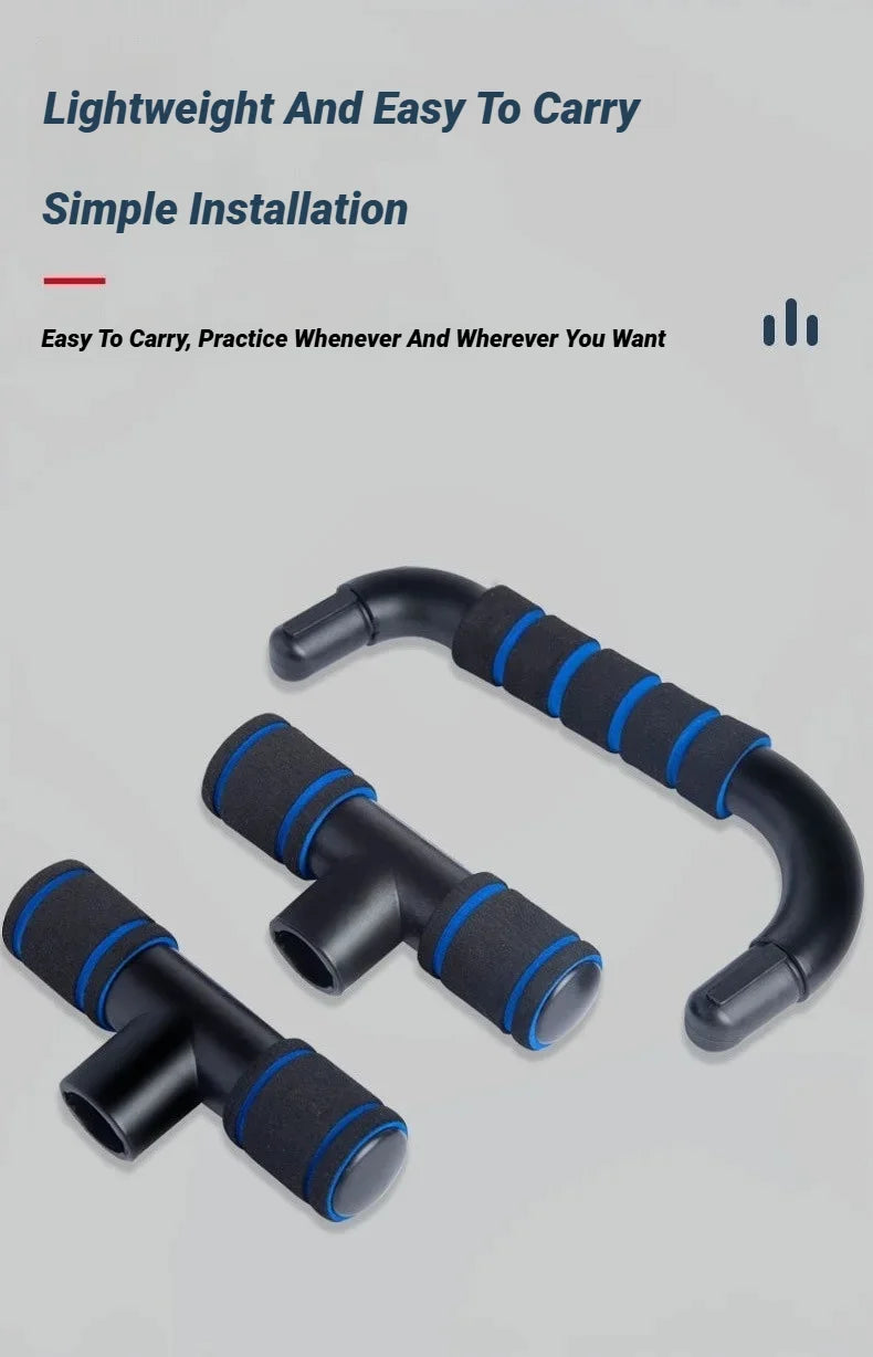 H-Shape Push Up Bars – Non-Slip Foam Handle Stands for Chest, Arms & Core Training | 100kg Capacity