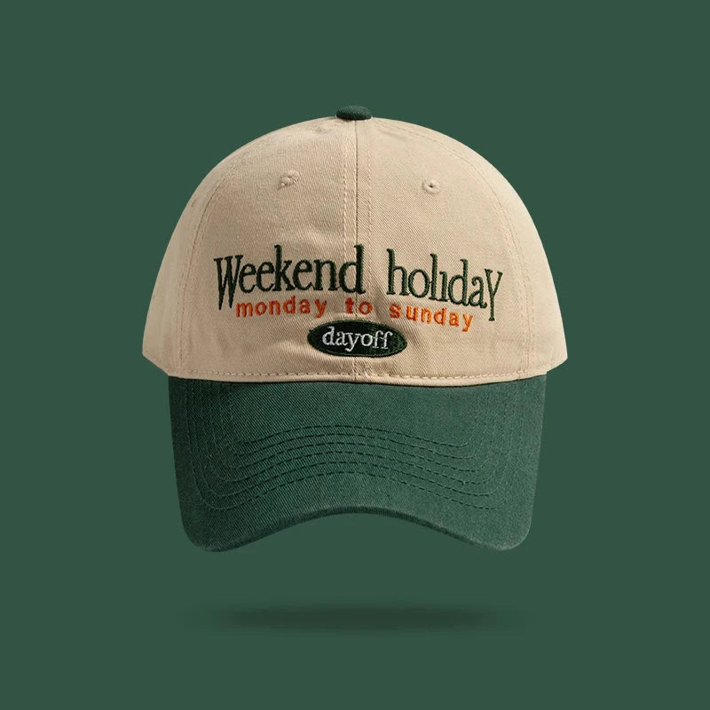Striped Contrast Baseball Cap | Unisex Sun Protection Hat