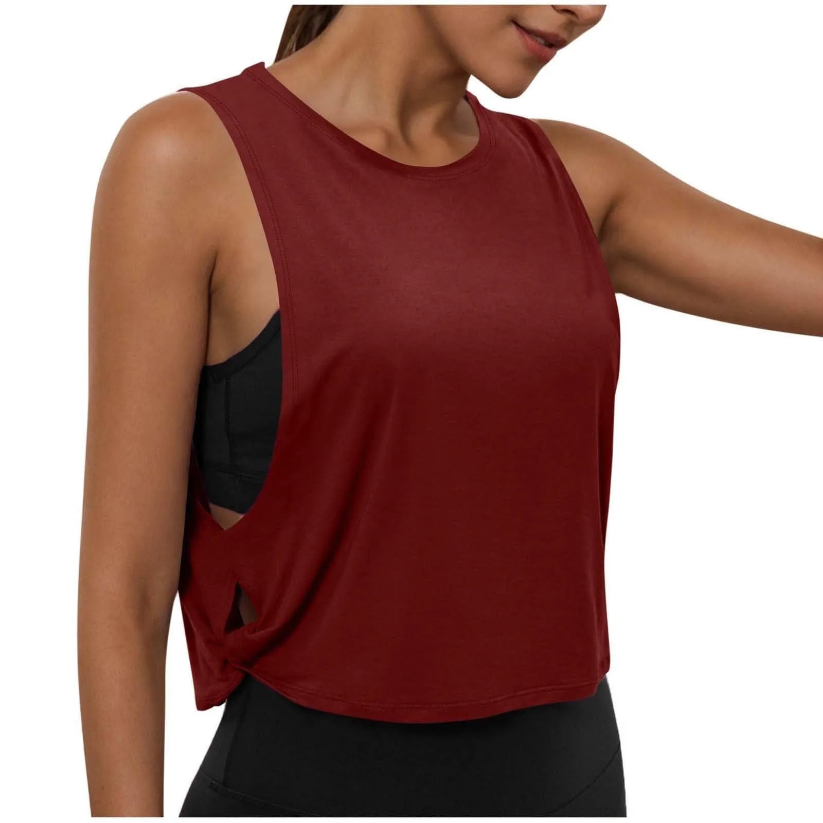 Women's Sleeveless Yoga Tank Top – Breathable Athletic Vest