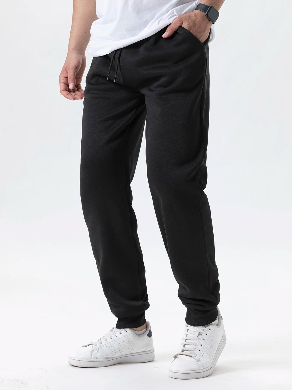Men's Fleece Jogger Sweatpants – Casual Elastic Waist Gym Pants