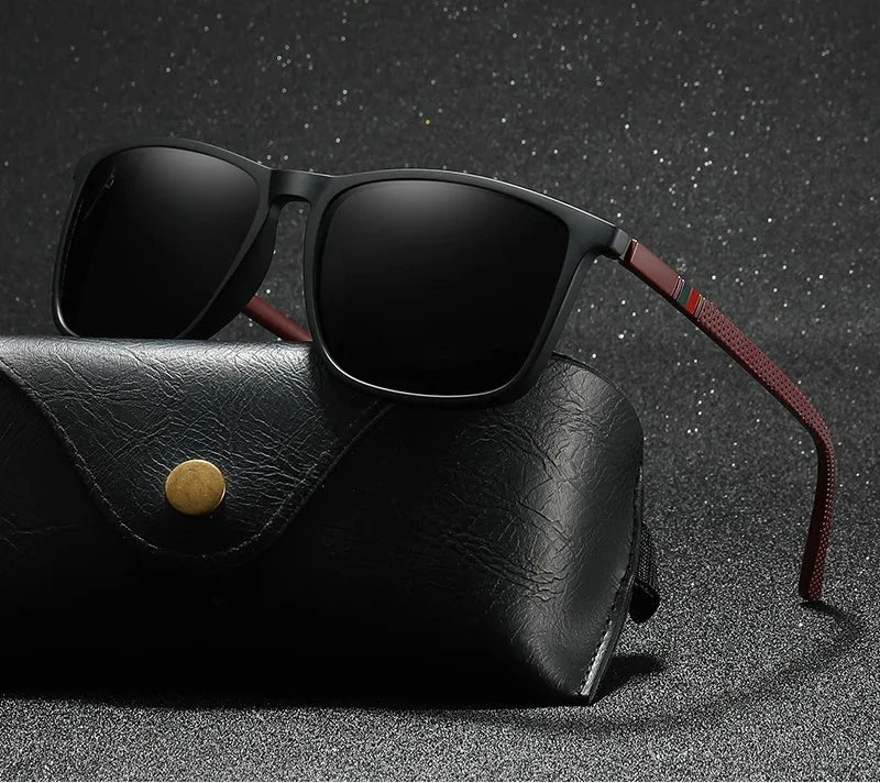 Polarized Vintage Square Sunglasses | TR90 Frame, Unisex Fashion Eyewear