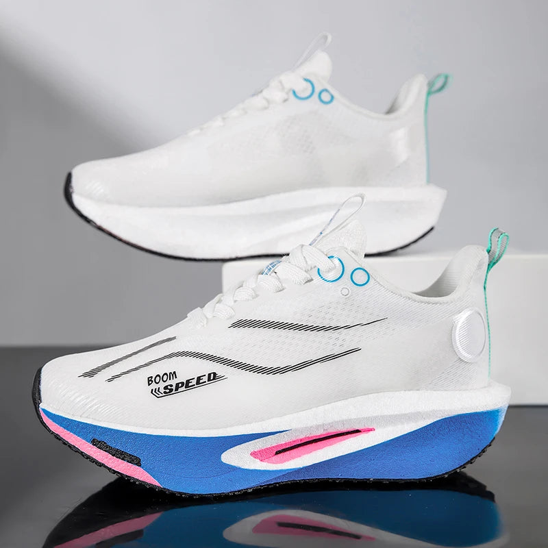 Professional Carbon Plate Running Shoes – Breathable, Cushioned & Non-Slip | Unisex