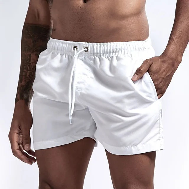 Men's Quick-Dry Running Shorts – Mesh Lining, Zipper Pocket & Drawstring for Gym & Outdoor Fitness