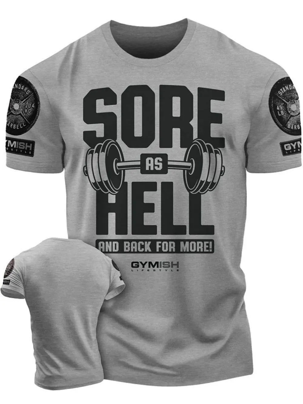 Men's Adrenaline Gym T-Shirt – Breathable, Quick-Dry, Letter Print for Workout & Casual Wear