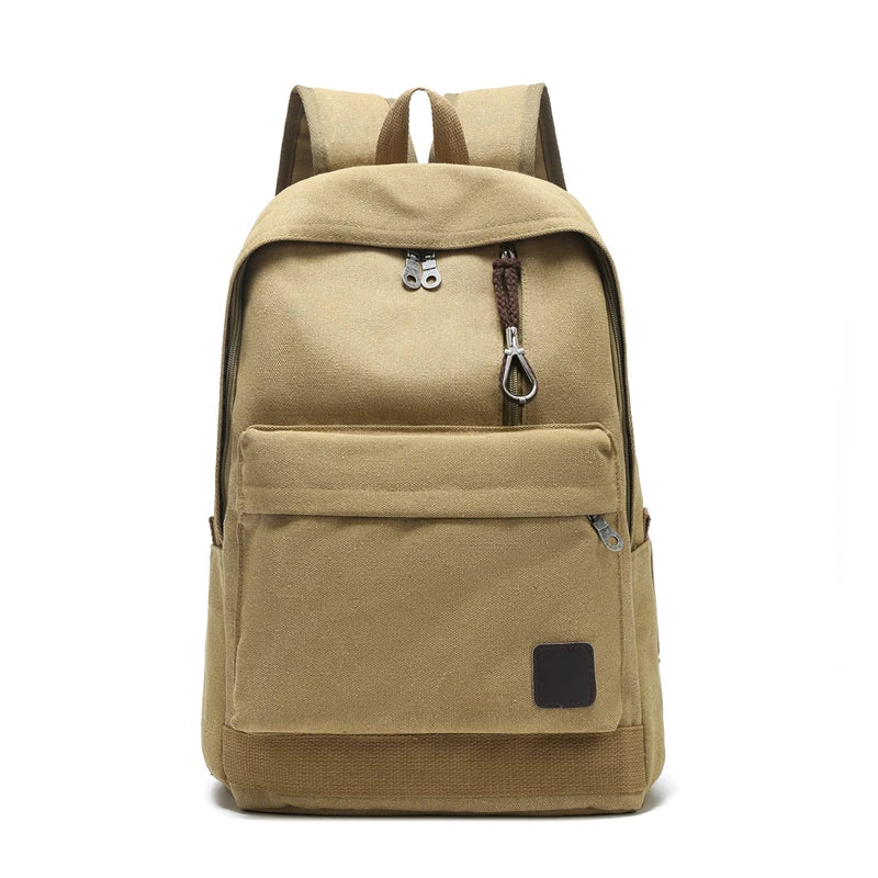 Canvas Backpack | Large School & Travel Bag – Vintage Preppy Style