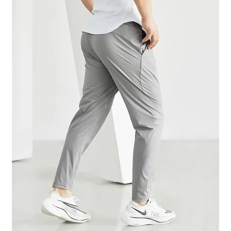 Men's Quick-Dry Running Pants – Lightweight, Elastic Waist Joggers for Gym, Training & Outdoor Sports