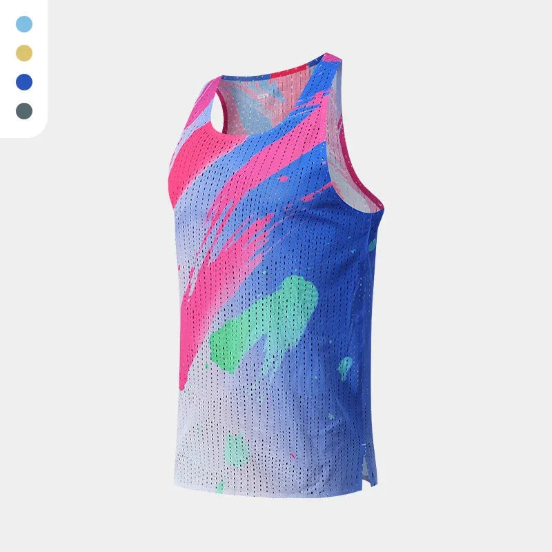 Men's Quick-Dry Sleeveless Tank Top – Breathable Gym & Running Vest