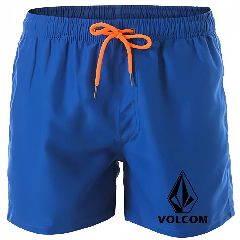 Men's Printed Swim Shorts – Quick-Dry Board Shorts with Mesh Lining & Drawstring