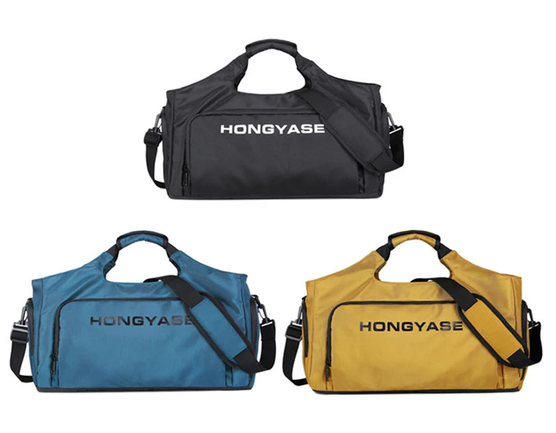 Men's Gym Duffle Bag | Waterproof Sports Travel Bag with Shoe Pocket