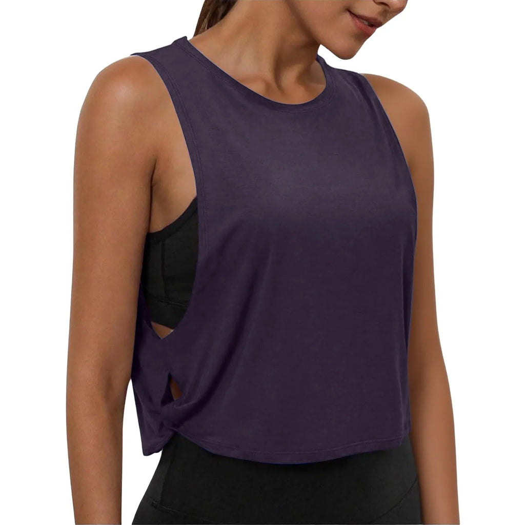 Women's Sleeveless Yoga Tank Top – Breathable Athletic Vest