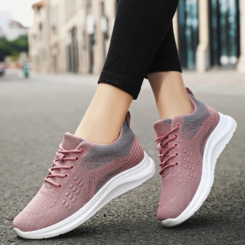 Women's Lightweight Breathable Sneakers – Casual Walking Shoes for Gym, Travel & Everyday Wear