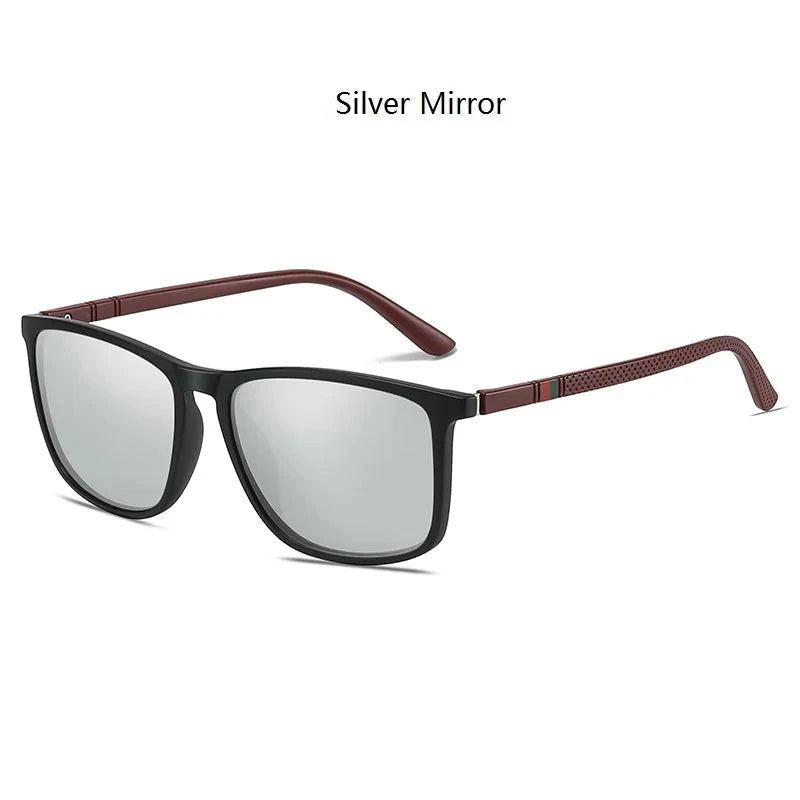 Polarized Vintage Square Sunglasses | TR90 Frame, Unisex Fashion Eyewear