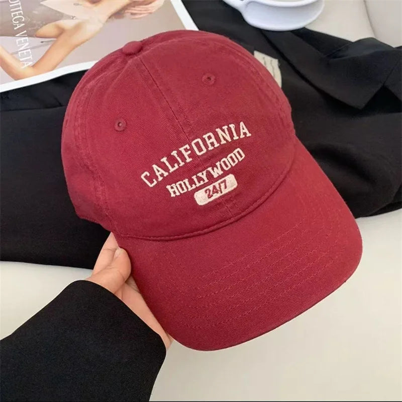 Retro Letter Embroidery Baseball Cap – Unisex Snapback Hat