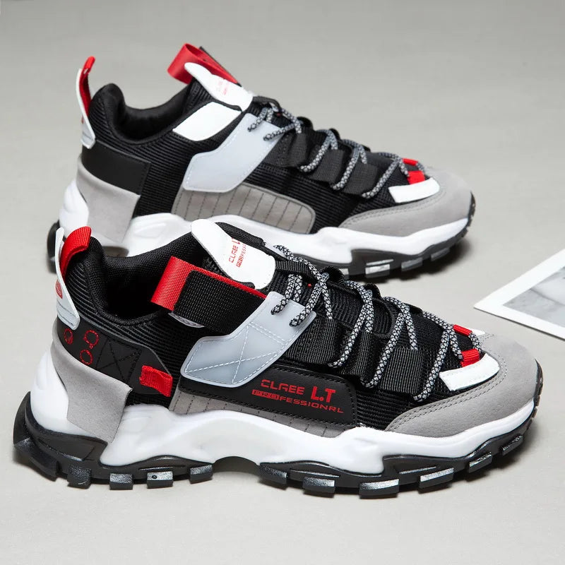 Men's Mesh Breathable Sneakers – Lightweight Casual Walking & Fitness Shoes