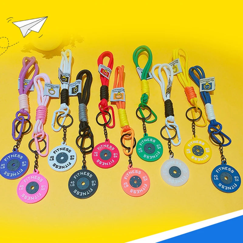 Barbell Keychain – Gym Lover Gift & Fitness Bag Charm
