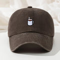 Retro Washed Baseball Cap – Embroidered Curved Brim Running & Fishing Hat