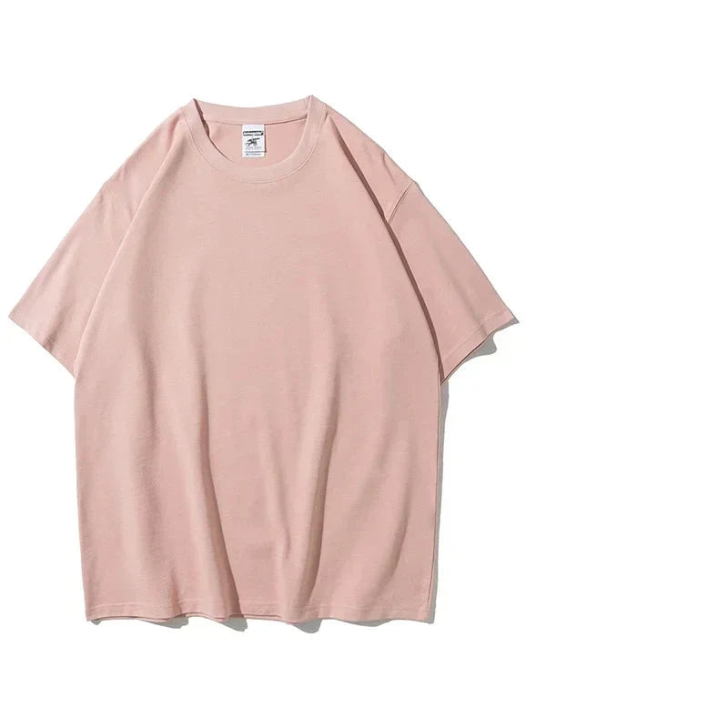 Men's Oversized Heavy Cotton T-Shirt | 280gsm Premium Tee | Solid Color