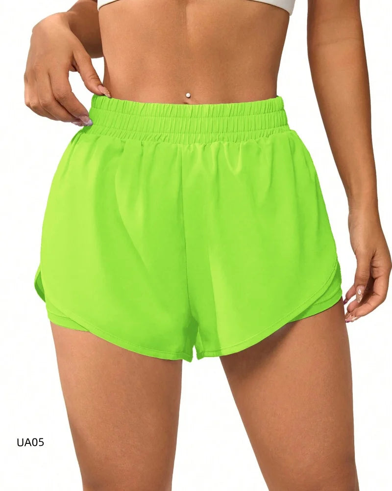 Women's 2-in-1 Flowy Running Shorts – Quick-Dry Yoga & Gym Sport Shorts