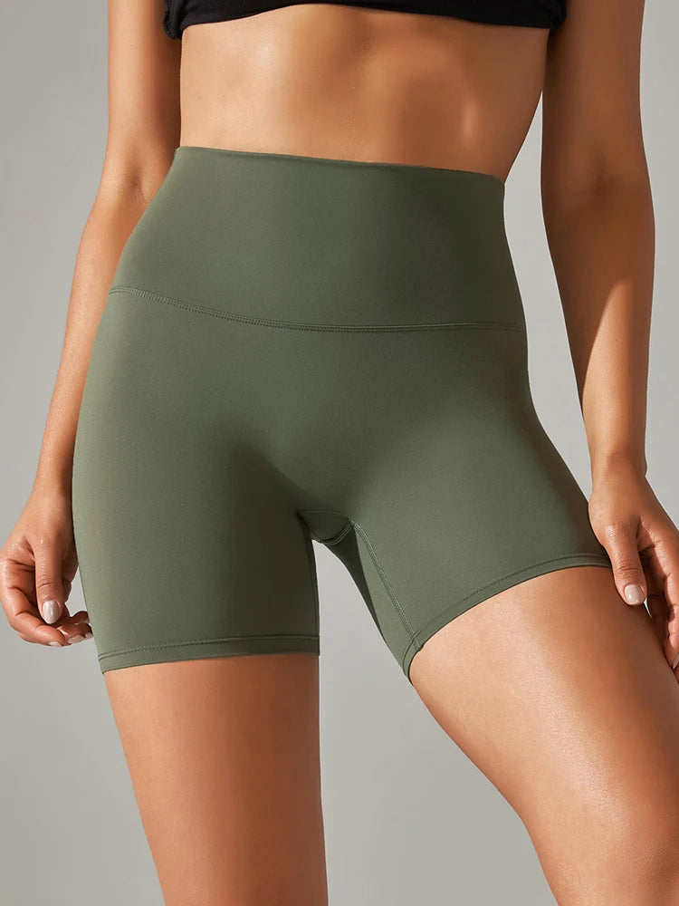 Women's High Waist Yoga Shorts | Squat-Proof Fitness & Gym Shorts
