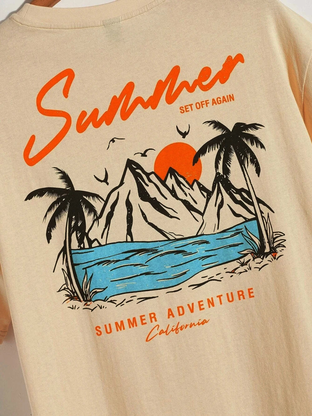 Men's California Adventure Graphic T-Shirt | Oversized Cotton Tee
