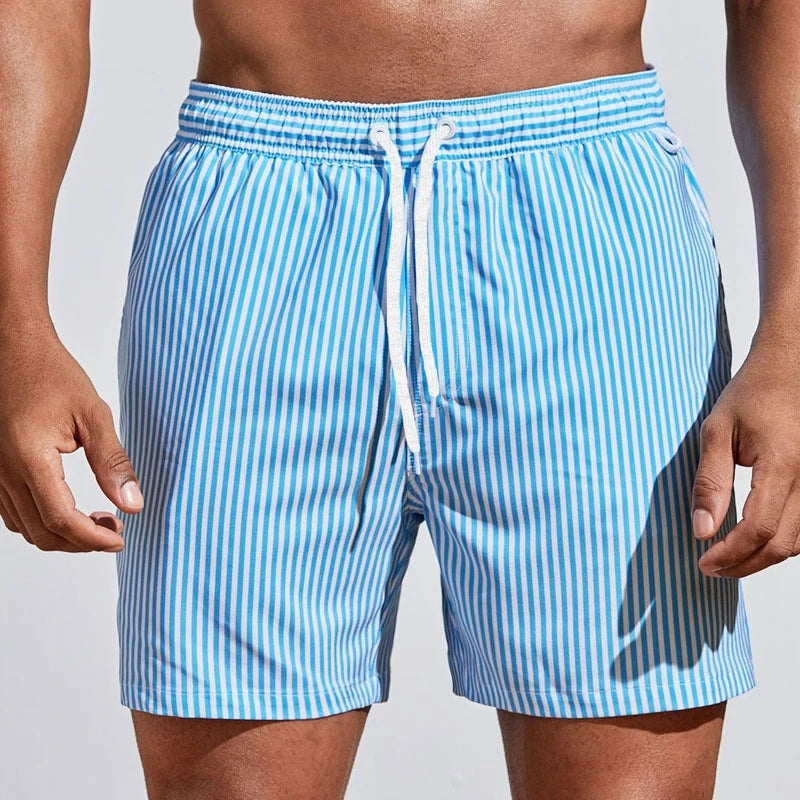Men's Quick-Dry Board Shorts – Beach & Surf Swim Trunks with Pocket