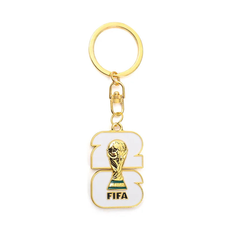 2026 FIFA World Cup Enamel Metal Keychain – UV Print Soccer Fan Souvenir