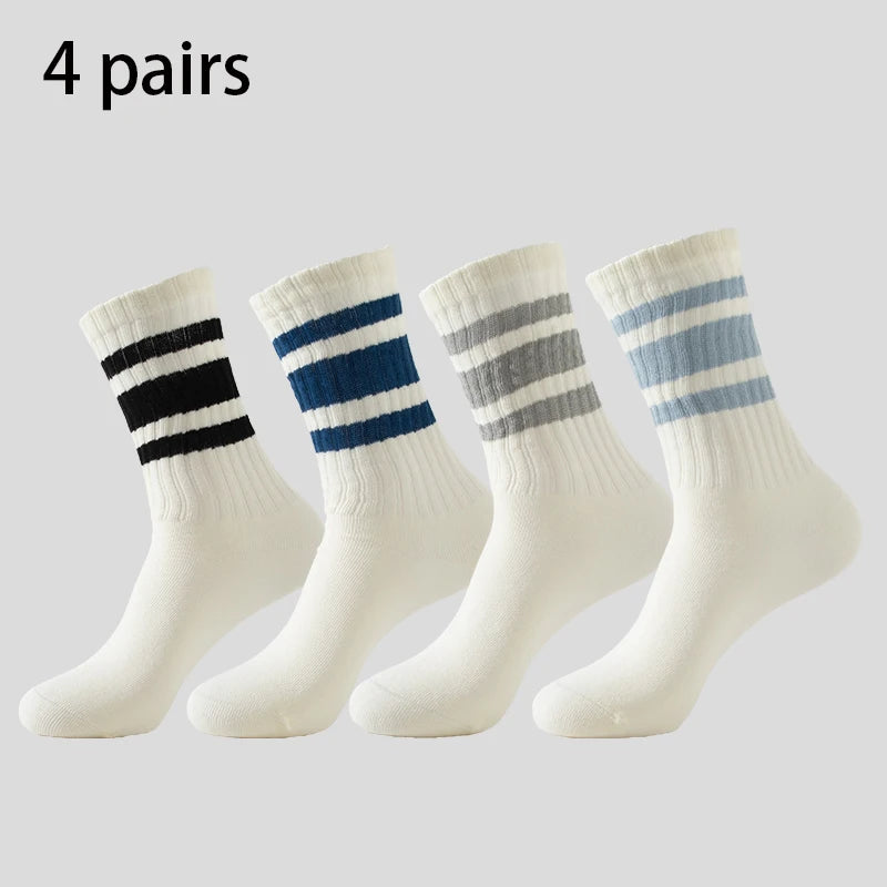 Men's & Women's Cotton Crew Socks – Casual, Running & Couple Socks